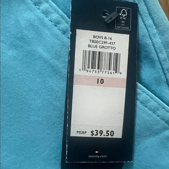 NWT Tommy Hilfiger Bright Blue Kids Shorts - Picture 3 of 5
